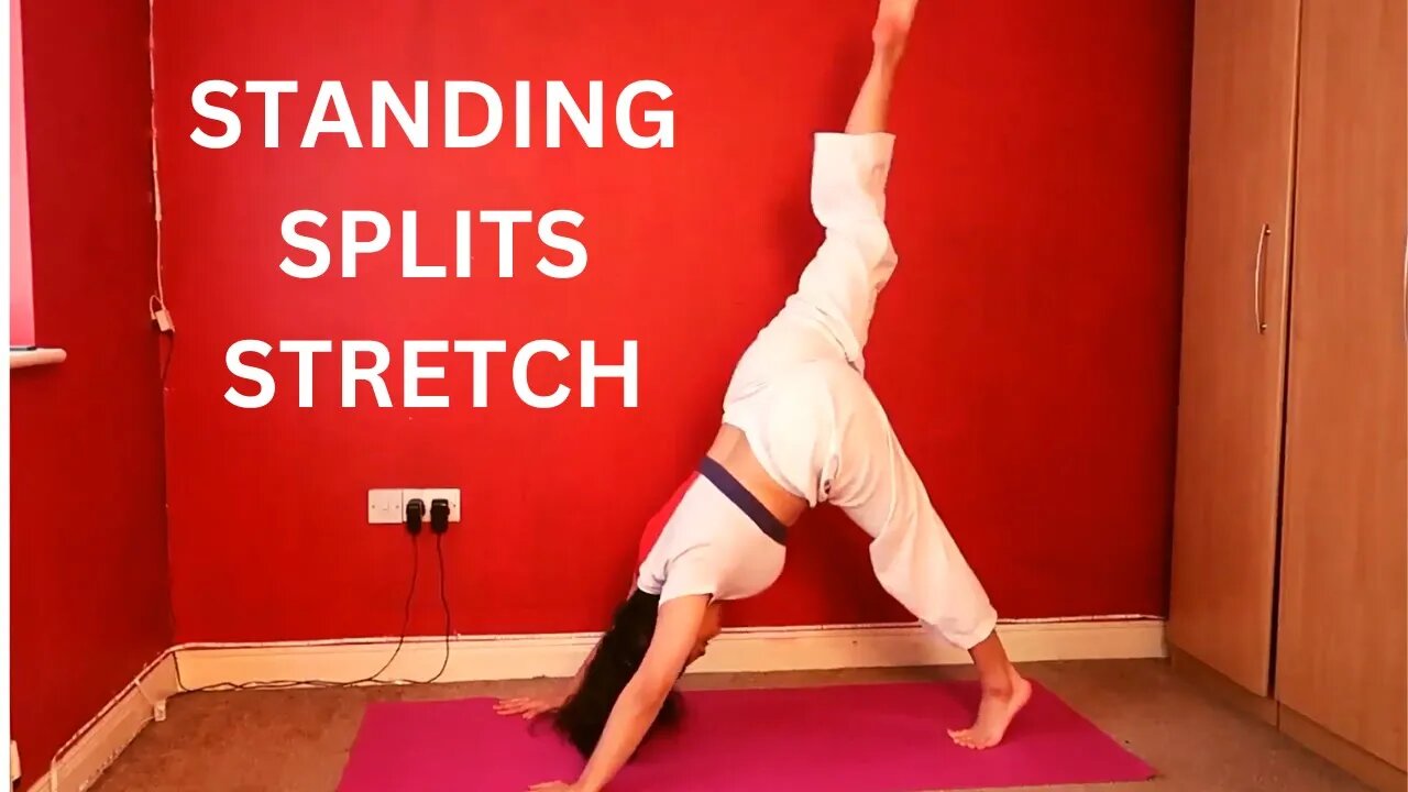 How to do the standing splits stretches for beginners. Follow along.