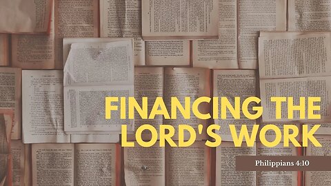 Financing the Lord's Work