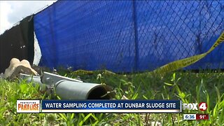 Ground water samples collected at Dunbar for testing