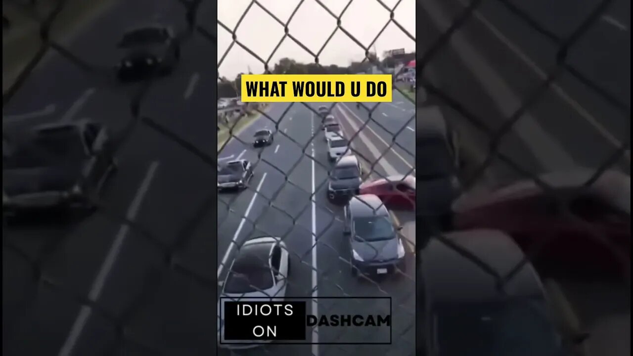 Mustang Hit and Run After Car Meet #drivingfail #shorts