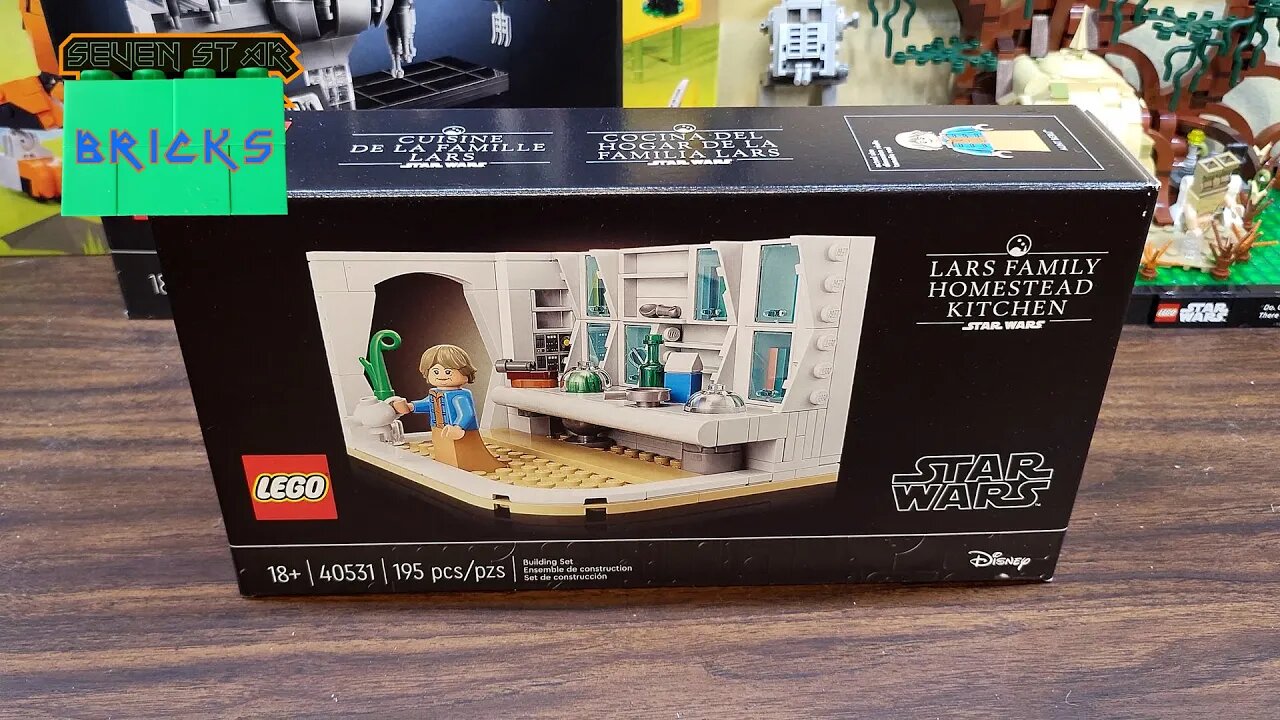 Lars Family Homestead Kitchen Timelapse build & Review - Lego Star Wars set 40531 - 195 pcs