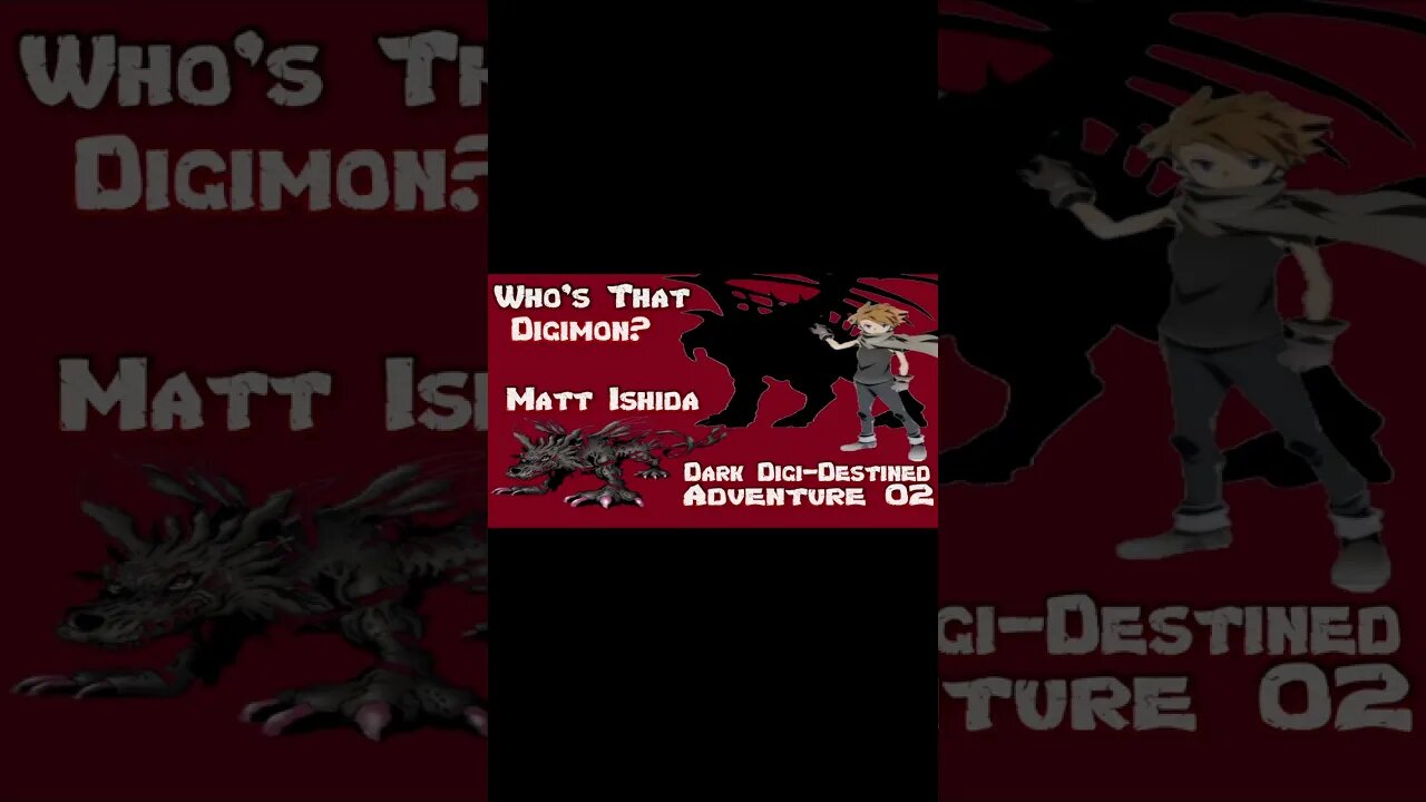 Fun Digimon Fact 20 Did You Know Matt Was Going To Be A Dark Digi- Destined