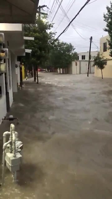 Hurricane Hanna causes devastating floods, captured on camera