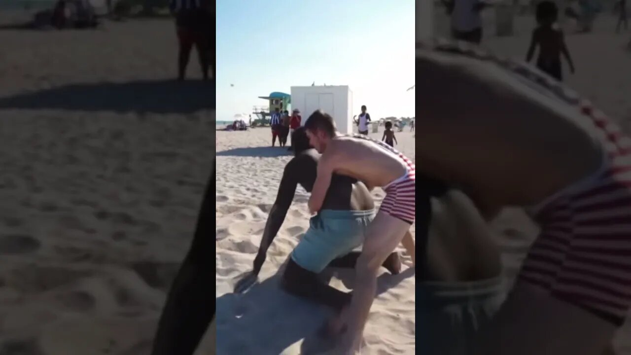 $1000 Beach Wrestling Challenge Gone Wild