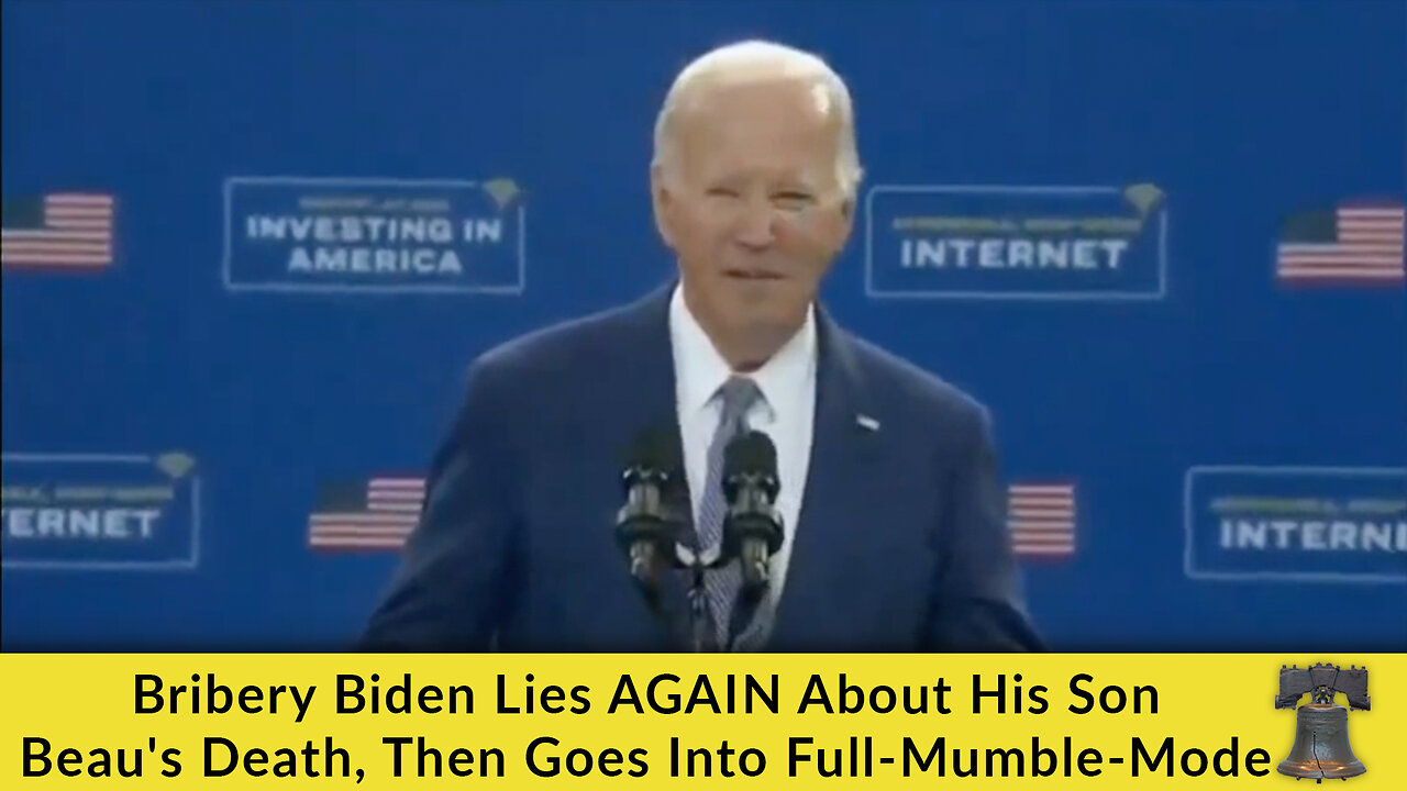 Bribery Biden Lies AGAIN About His Son Beau's Death, Then Goes Into Full-Mumble-Mode