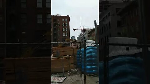 construction at old 12 the street gym where the Gloria Casarez Mural Was | Philadelphia Walks PTSD