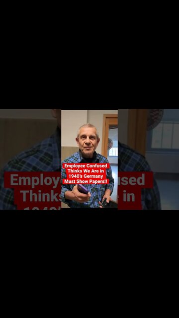 Must Show Papers! Employee believes we are in 1940’s Germany #shorts #1stamendment @The Day After