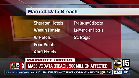 Marriott reporting massive data breach