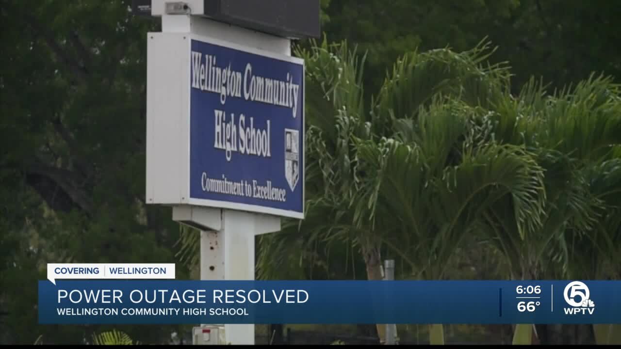 Power fully restored at Wellington Community High School