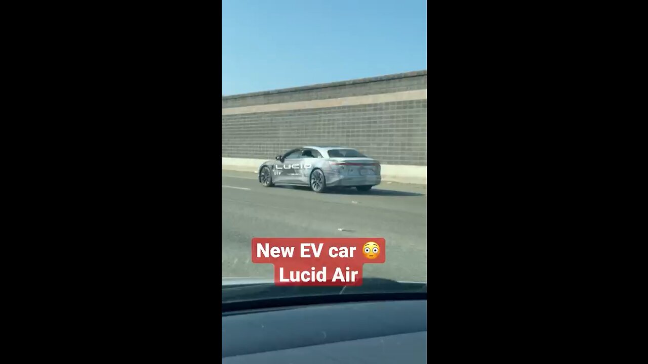 Tesla‘s rival car Lucid motors￼ spotted😳😱