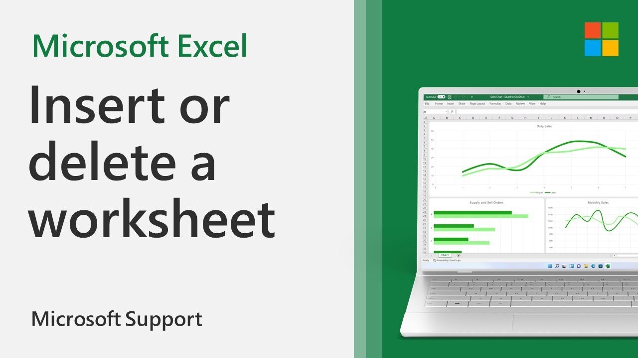 How to add or delete a worksheet in Excel | Microsoft