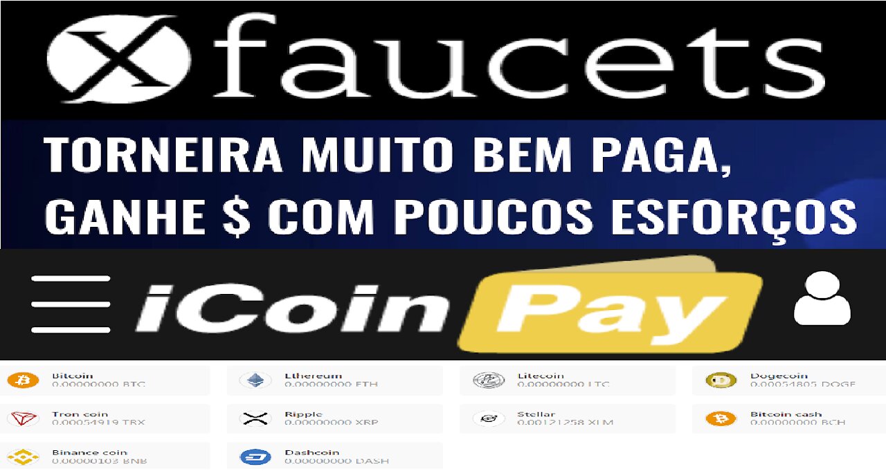 【XFaucet TOP】Como ganhar BTC, DOGE, XLM, BCH, DASH, BNB, ETH, LTC, XRP grátis | Renda Extra