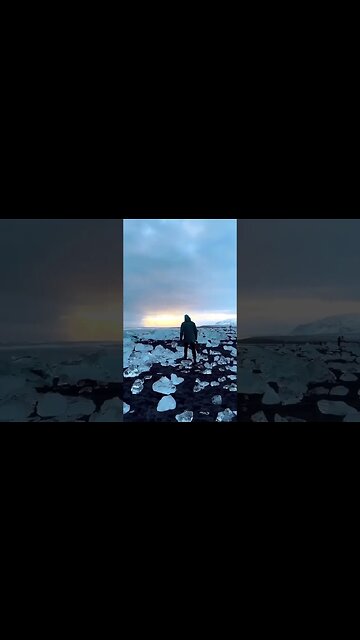 Incredible beach in Iceland 🌊
