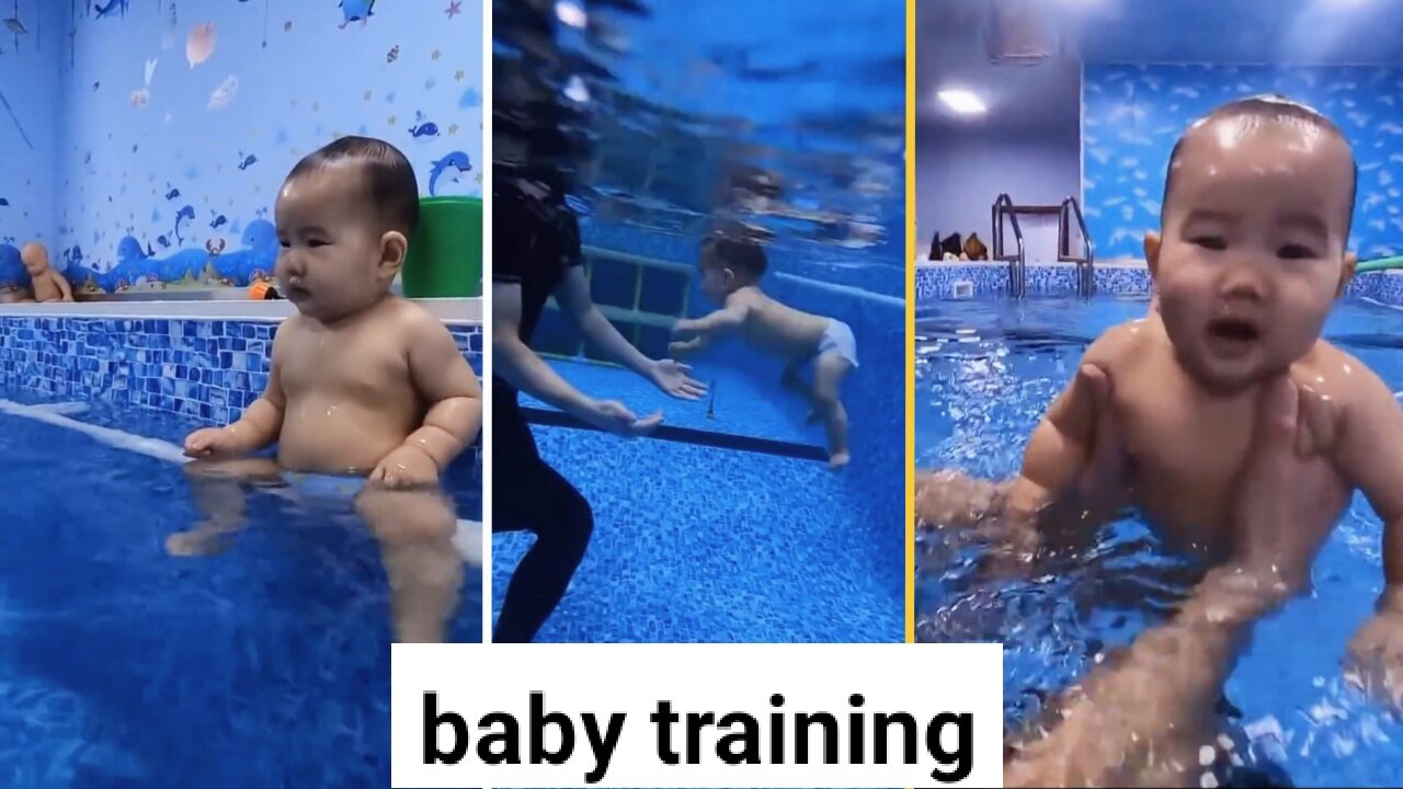 Water Training Baby Swimming #shorts