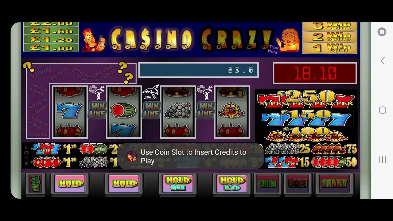 playing a old classic CASINOCRAZY.