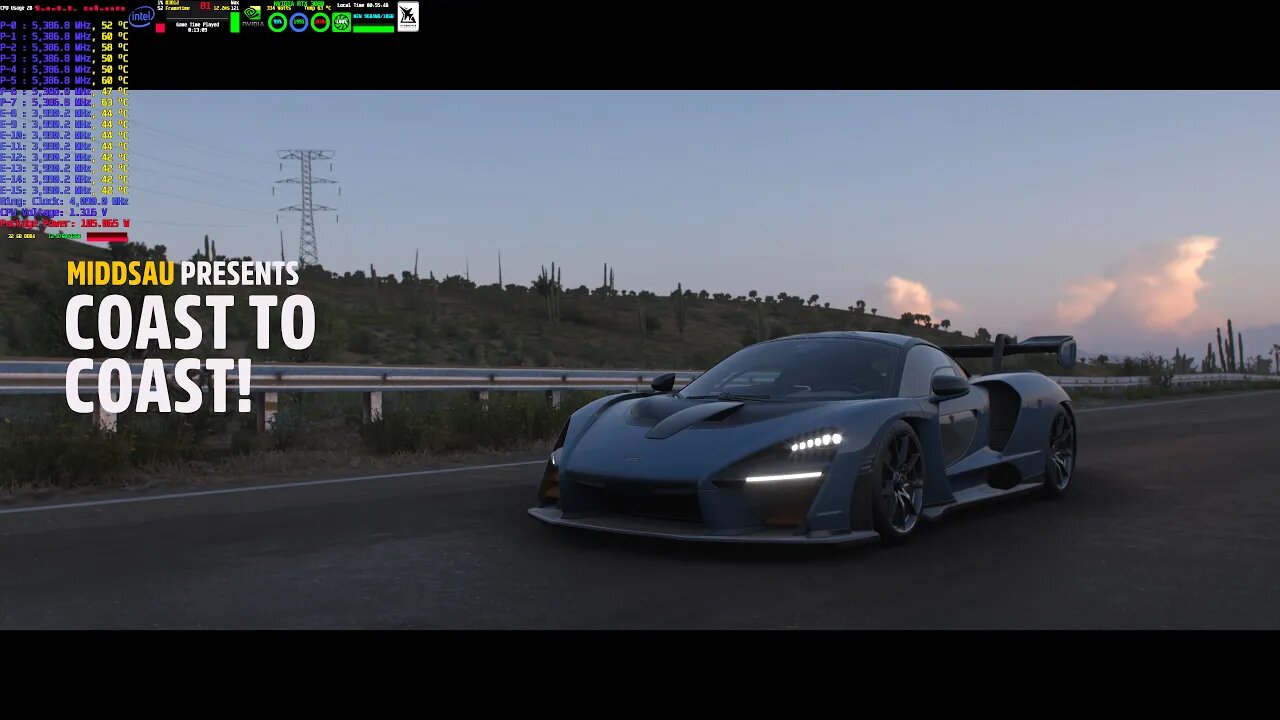 Forza Horizon 5 4K HDR PC Gameplay 12900K Overclock 5400Mhz