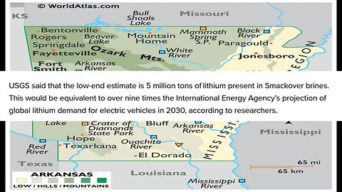 Tons of Lithium found in Arkansas. Is Arkansas the next North Carolina?