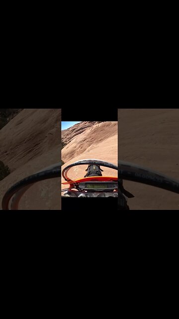 We finally ride Slickrock! The worlds best dirt bike trail. #braap #ktm300 #trailriding #adventure