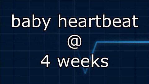 baby heartbeat @ 4 weeks
