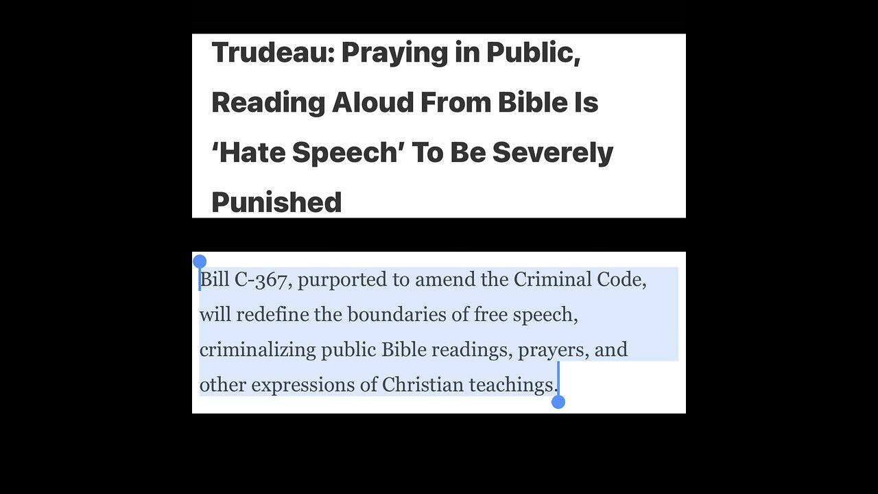 Persecution = Bill C-367