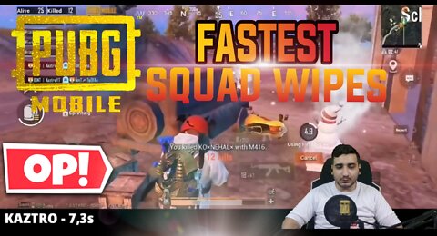 FASTEST SQUAD WIPE IN PUBG MOBILE / BGMI 🔥