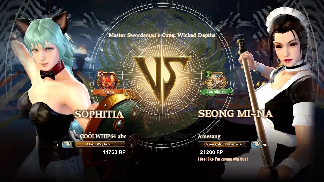 Sophitia (COOLWHIP64 abc) VS Seong Mi-na (Amesang) (SoulCaliburâ„¢ VI: Online)