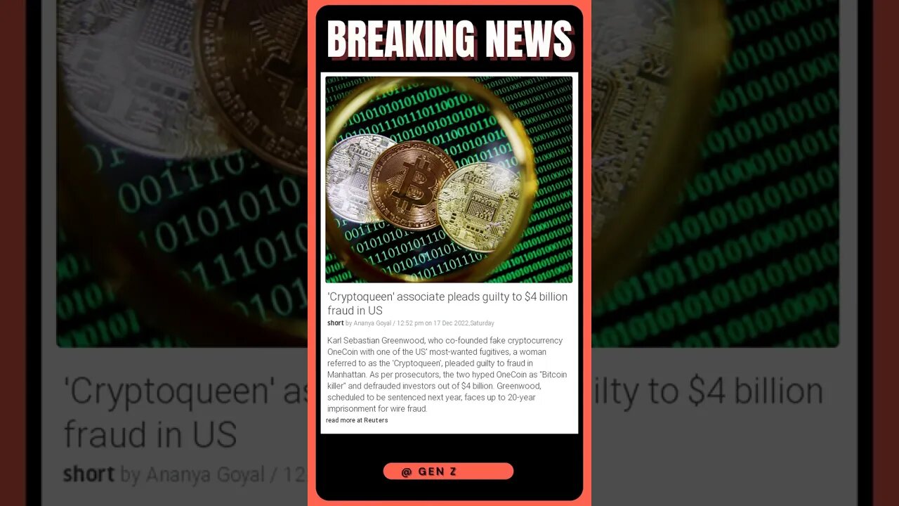 Latest Reports | Cryptoqueen's $4 Billion Fraud Revealed: Associate Pleads Guilty in US Court