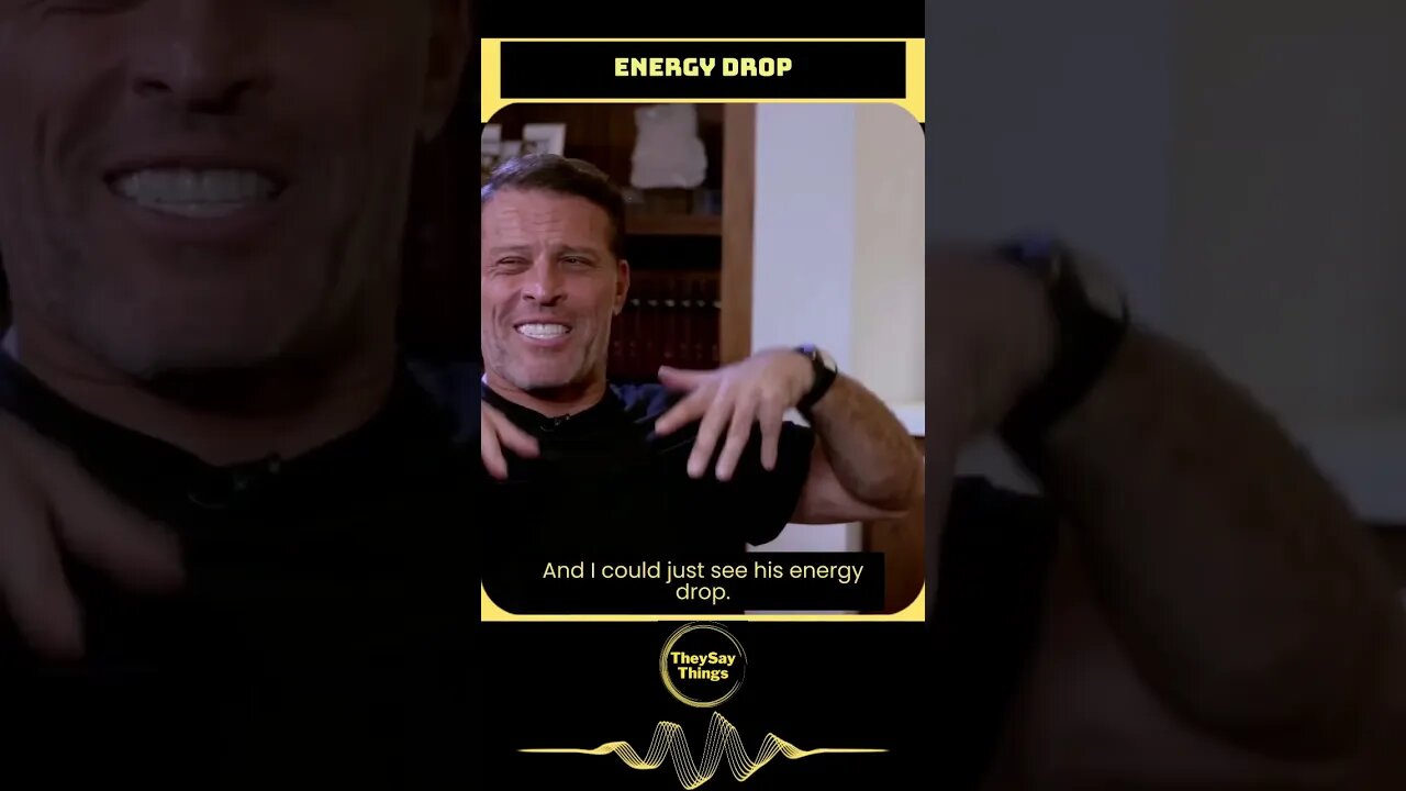 Tony Robbins, Energy Drop #shorts #youtubeshorts #tonyrobbins #podcast #theysay #energy #viral #fyp