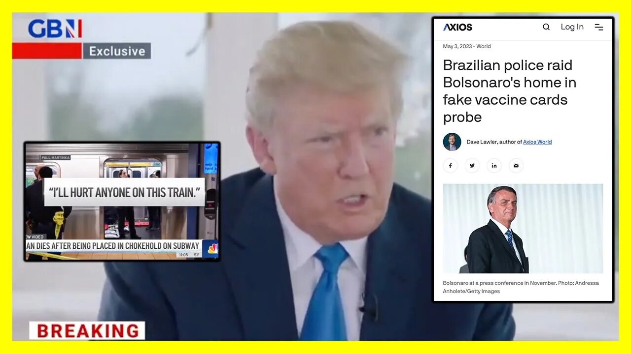 Trump Says He Could End Ukraine War In 24 Hours, Bolsonaro Raided For Vax Card & Jordan Neely.