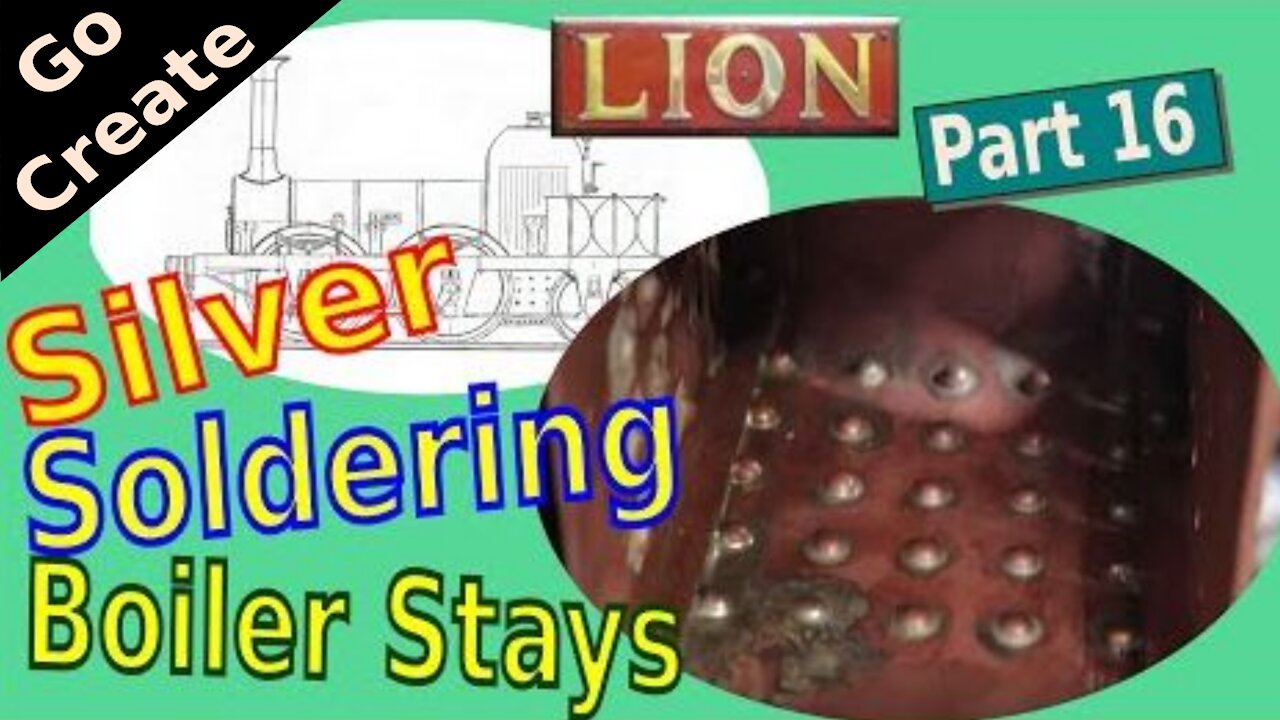 Building Miniature Steam Loco LION pt. 16 - Boiler Stays + Update