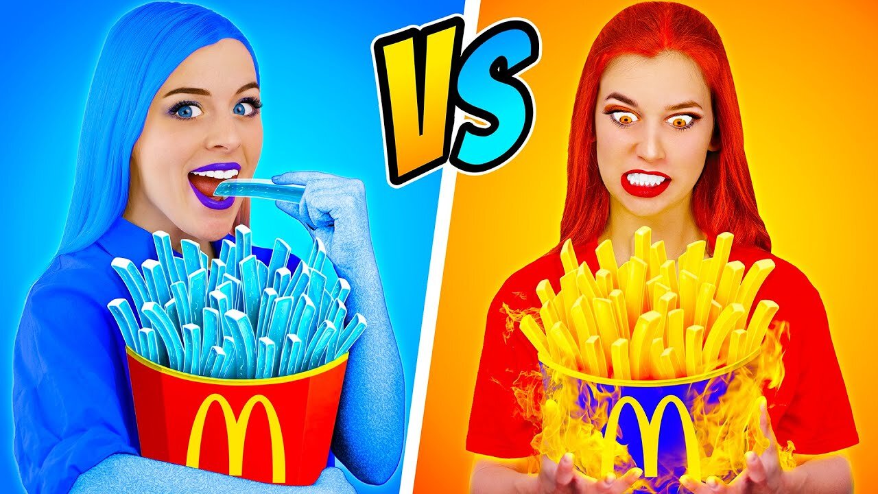 Hot vs Cold Girl Challenge | Icy Girl VS Girl On Fire 🔥 | Multi do Challenge |