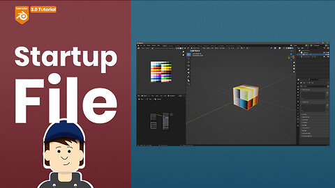 How to change your startup file options in Blender