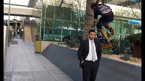 BMX RIDERS AND SECURITY GUARDS COLLIDE