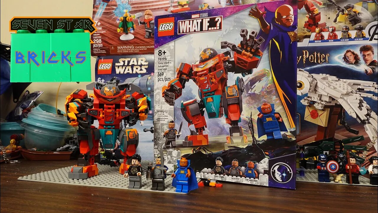 Tony Stark's Sakaarian Iron Man speed build & review- Lego Marvel Studios What If 76194 - 369 pcs