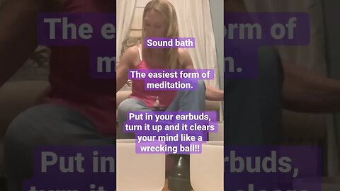 Sound baths are the easiest forms of meditation #meditation #shorts