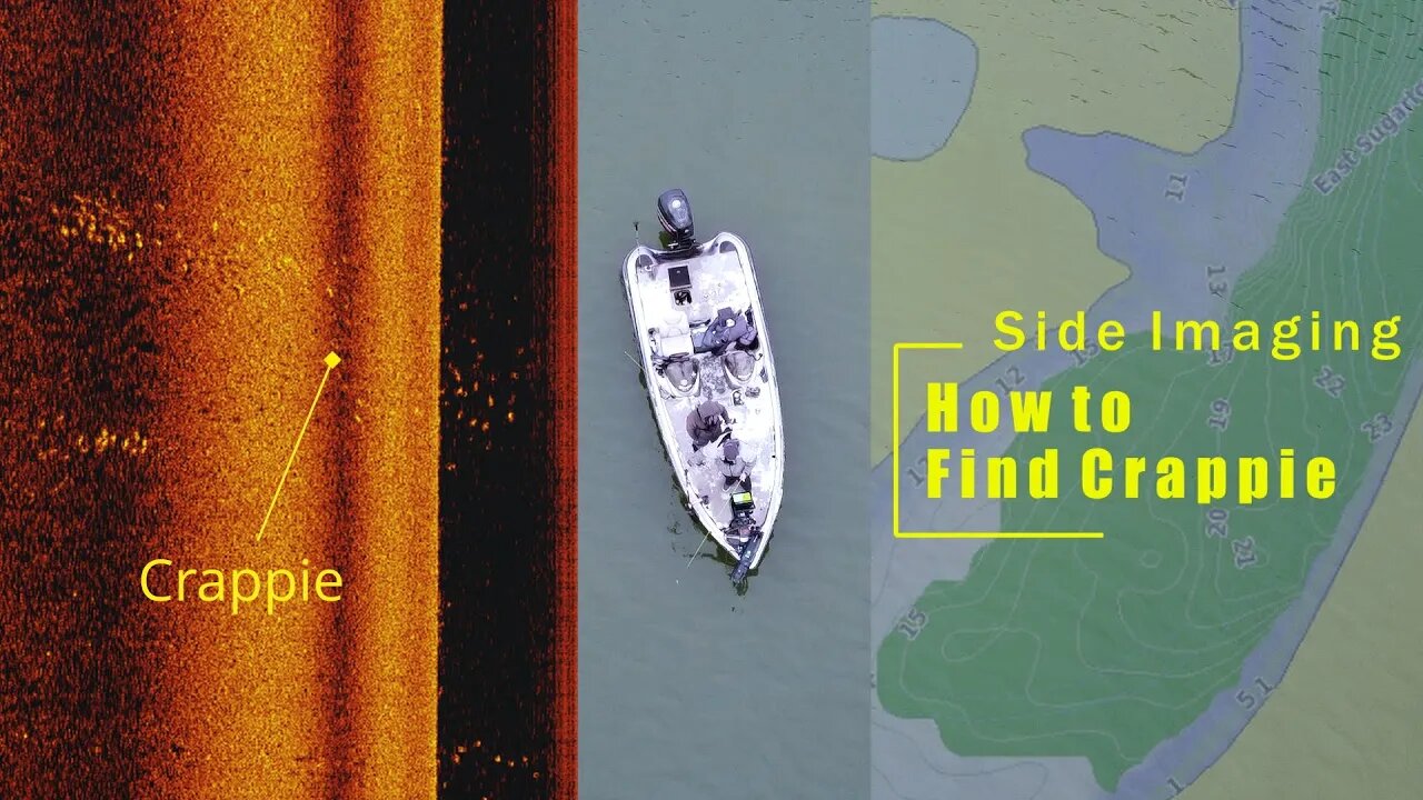 How to use Side imaging to find Pre spawn crappie (Bull Shoals Lake ep. 1)