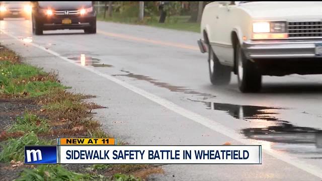 Sidewalk safety battle in Wheatfield