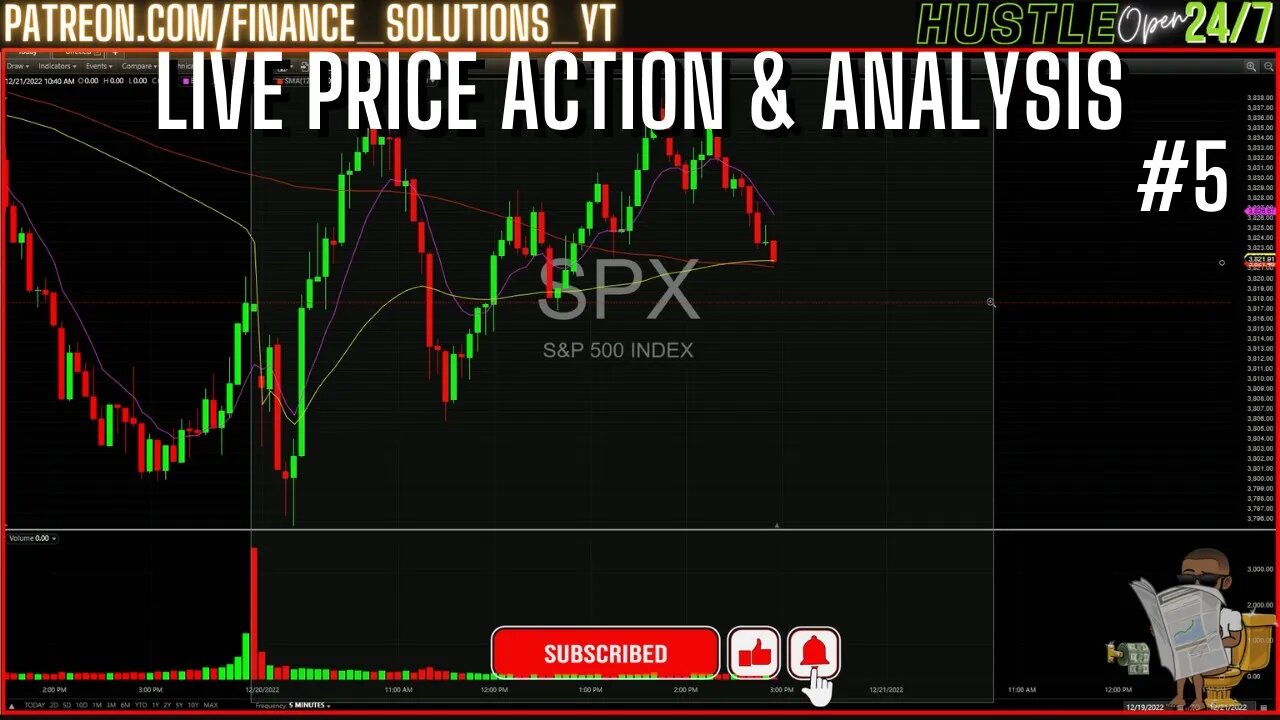 LIVE PRICE ACTION & ANALYSIS LIVE TRADING FINANCE SOLUTIONS #5 DEC 20 2022