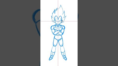 Vegeta Fanart - Clip Studio Paint - Timelapse Process