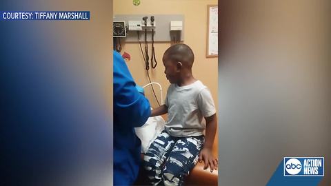 Video of St. Petersburg medical assistant calming boy down during his shots goes viral