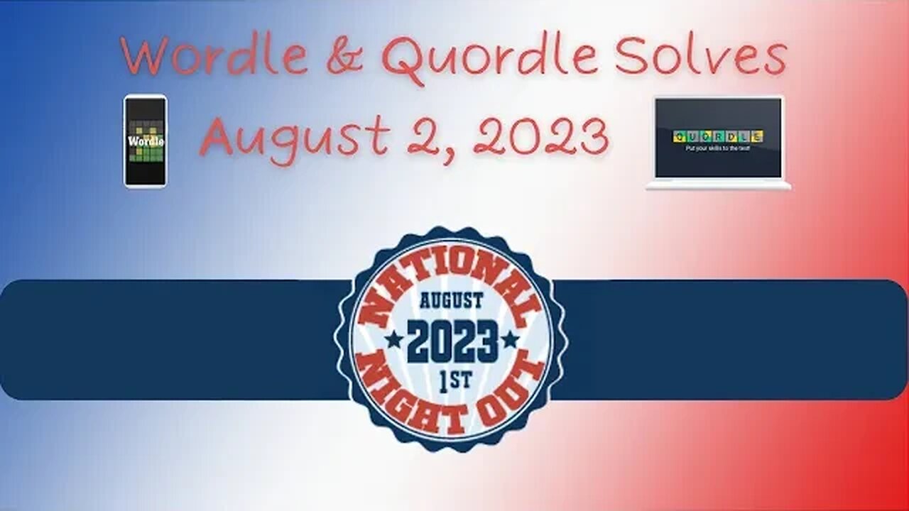 August 1, 2023 ... Happy National Night Out Day/Night!