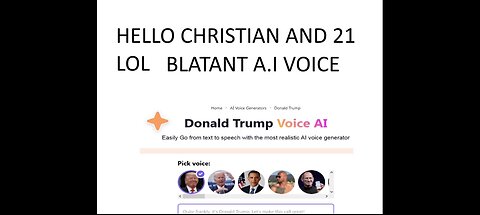 AI TRUMPS MESSAGE FOR GRIFTIAN21