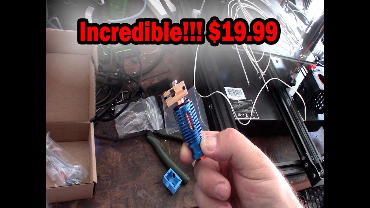 PlusRepRap V6 Hotend All Metal Copper Aluminum Brass on Amazon for E3D replacement Anodized blue
