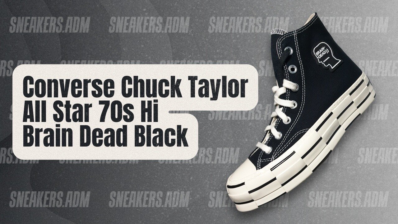 Converse Chuck Taylor All-Star 70s Hi Brain Dead Black - 170549C - @SneakersADM