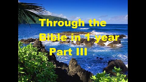 Godsinger: Through the bible in one year Part III, day 185 (July 3)