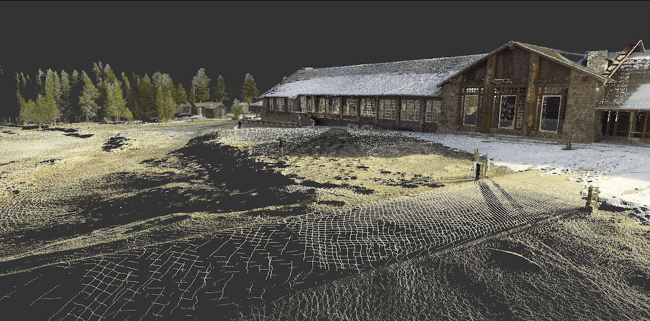 Old Faithful Lodge - Point Cloud Animation