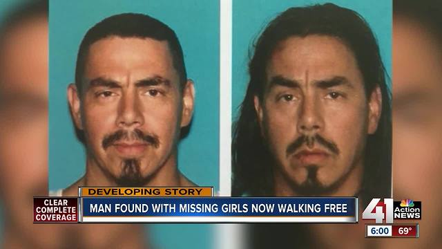 Man found with missing girls released after questioning