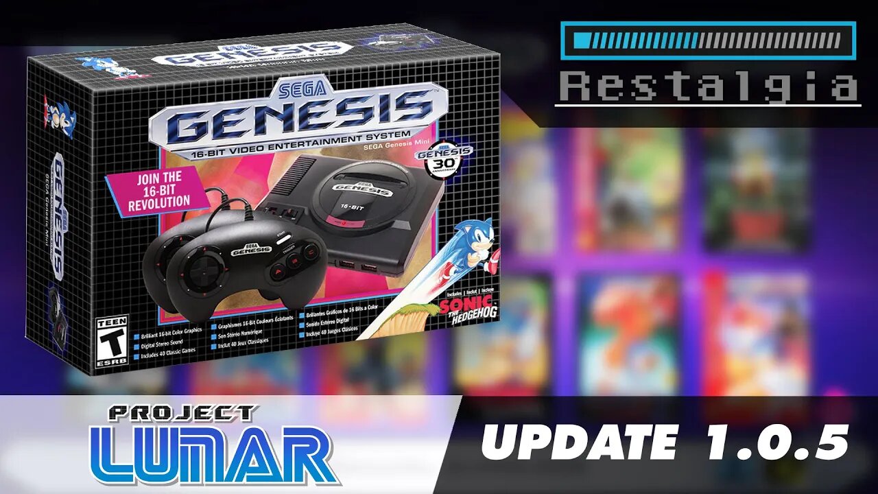 Project Lunar 1.0.5 for Sega Genesis / Megadrive Mini is here...