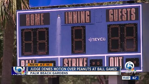 Judge denies motion over peanuts at baseball games in Palm Beach Gardens