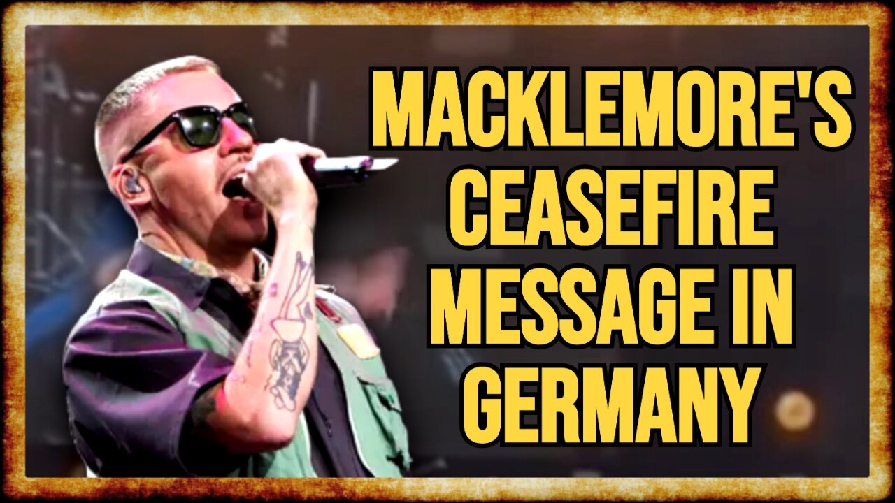 Macklemore FIRES UP German Audience With PASSIONATE Anti-War Speech